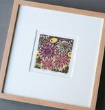 Dahlias and Anemones - framed - 12/125